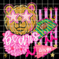 Pink preppy bears