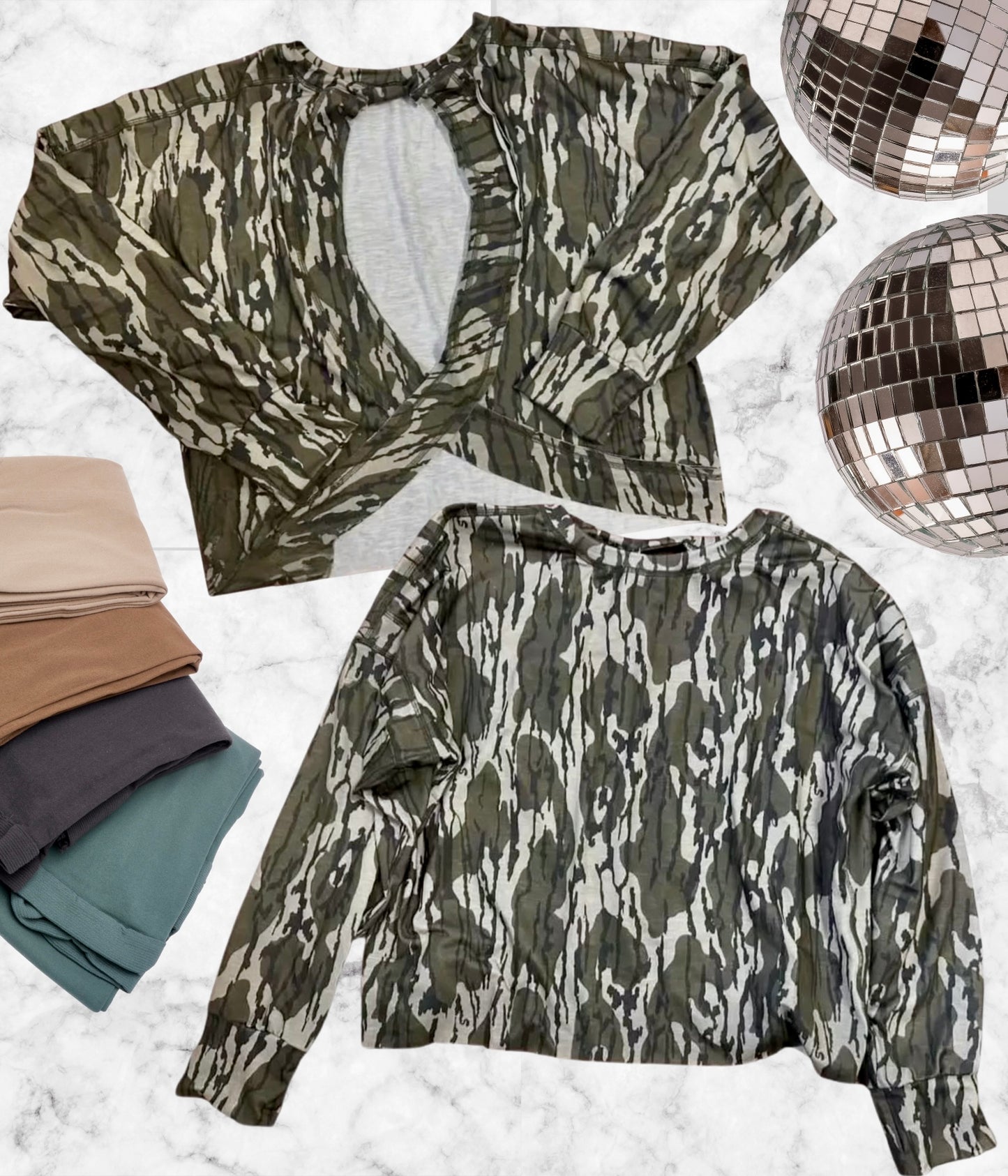 Camo cutout layer top