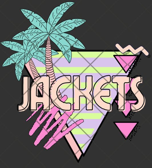 Retro palm jackets