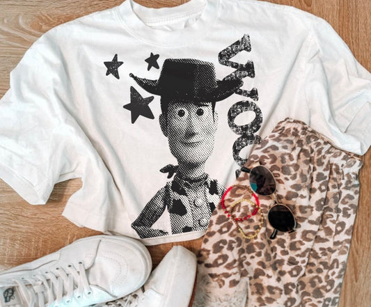 TWO Half tone Woody (includes white print and black print PNGs)