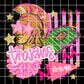 Pink preppy Trojans