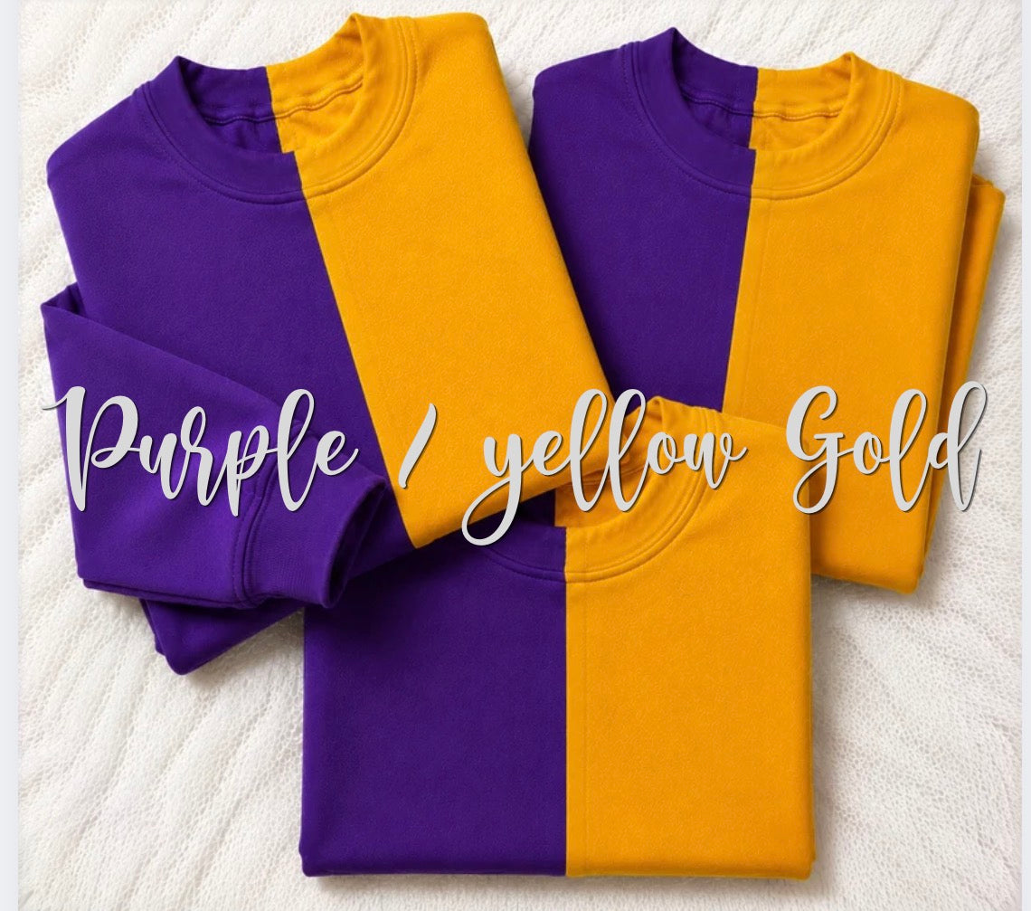 Split Color Crewnecks (WS)