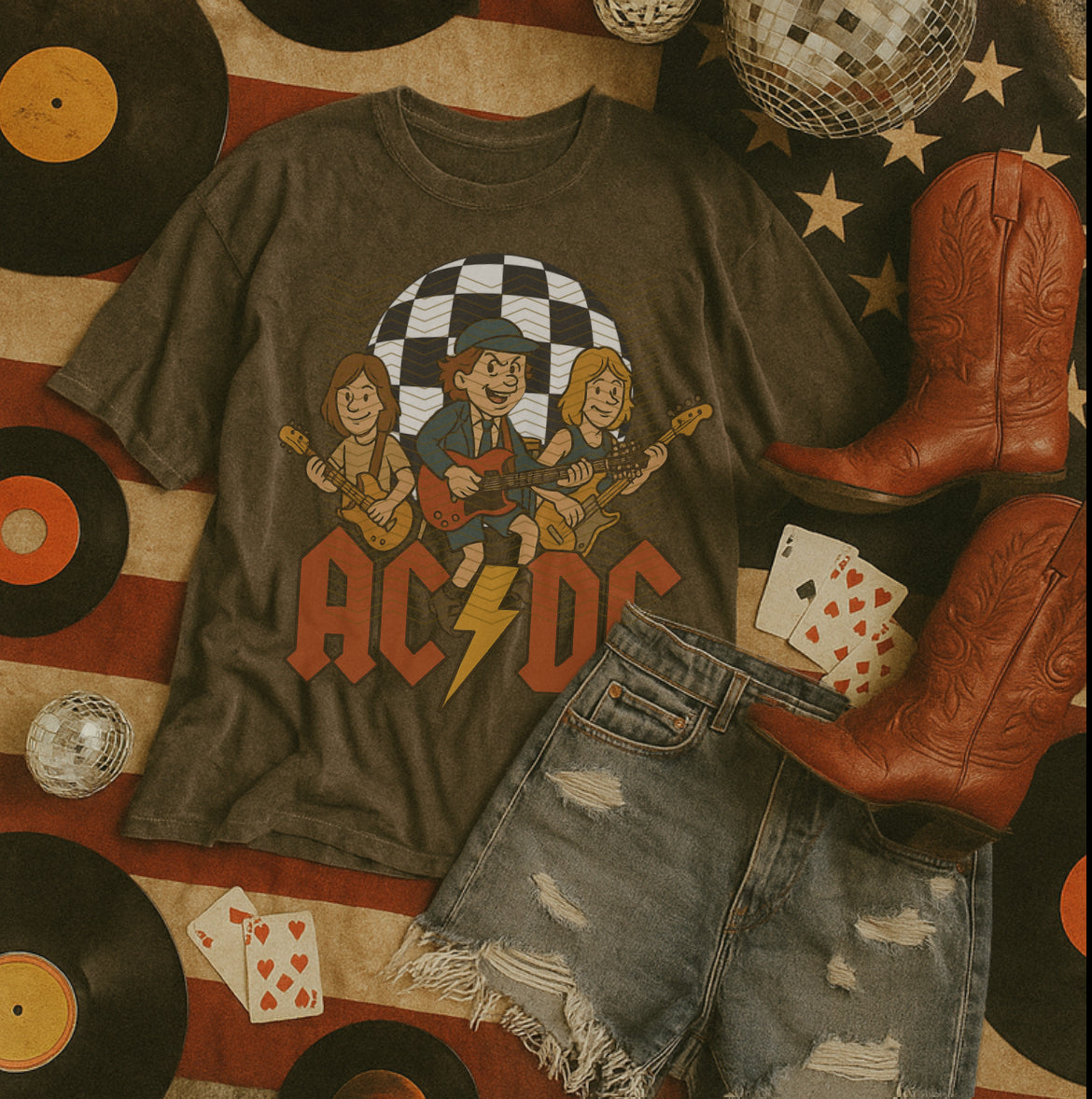 Retro Music x AC DC – Three in Bloom LLC