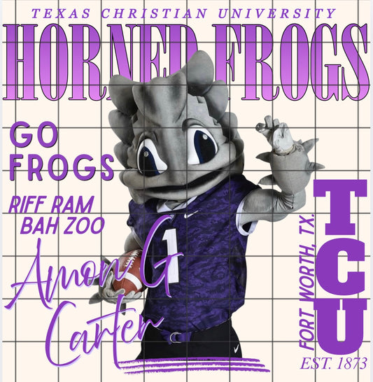 Horned frogs color pop