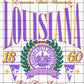 L S U Vintage PNG
