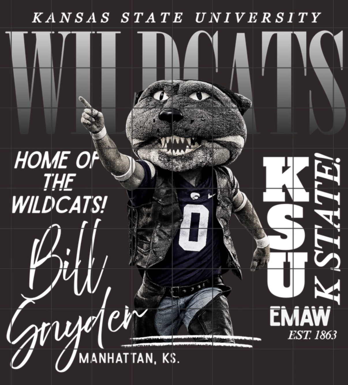 KSU monochrome halftone