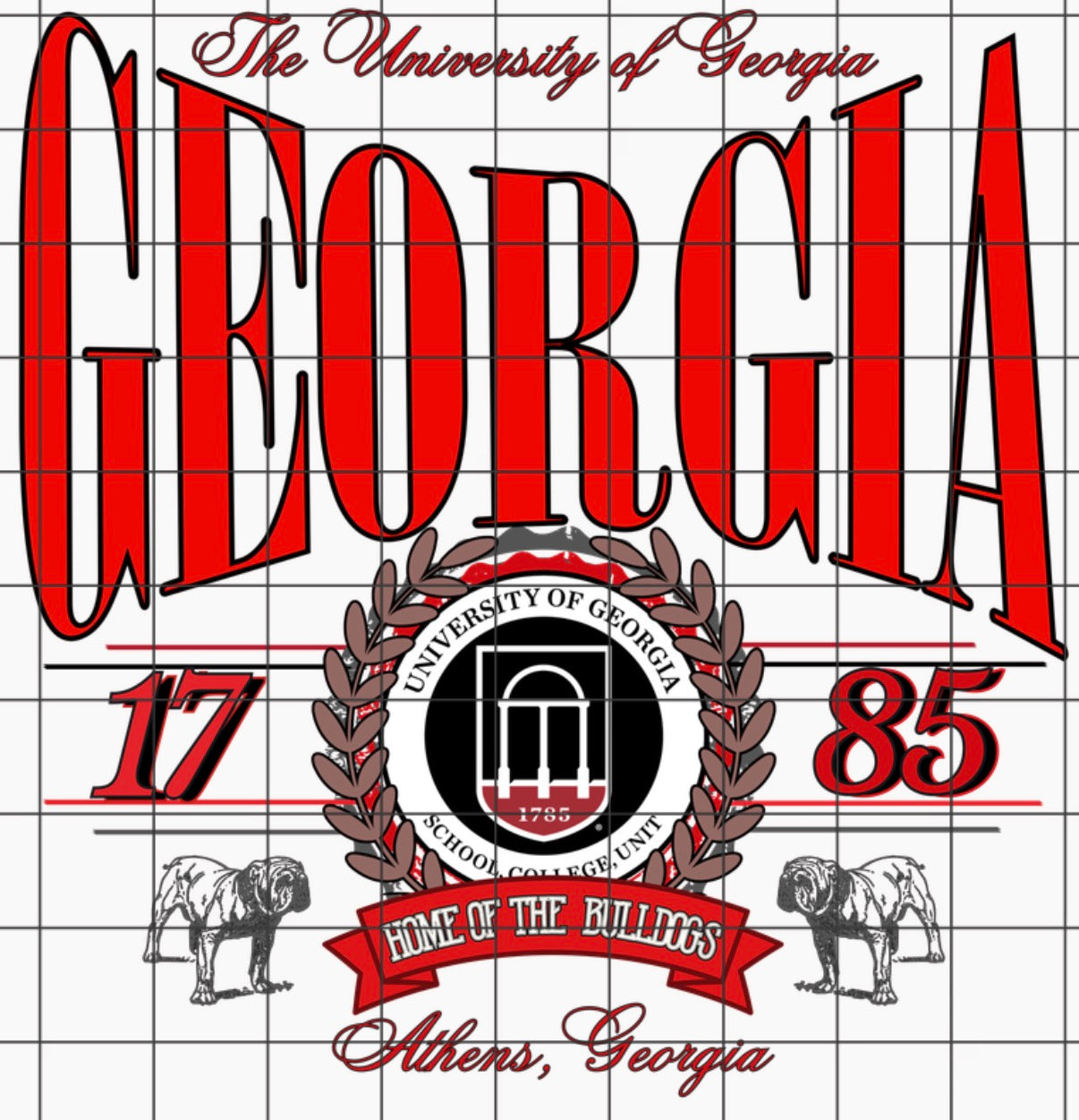 U G A Vintage PNG