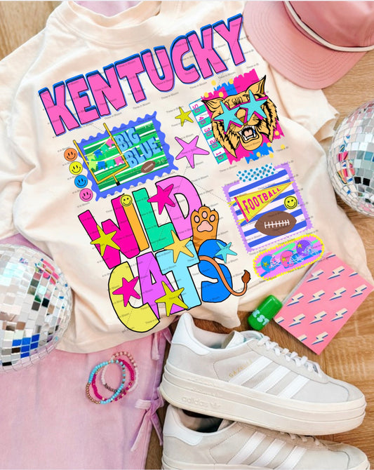 KY Cats Preppy Collage PNG