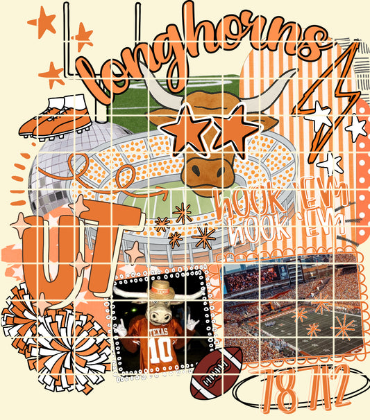Gameday preppy doodle UT