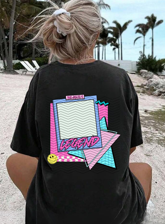 Legend chest print and back print PNG (plain preppy)