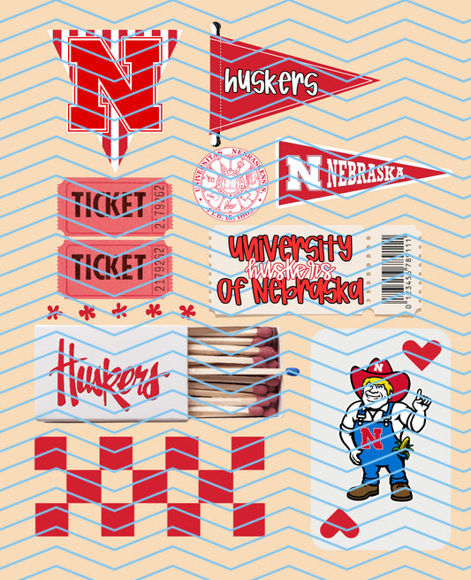 Nebraska Matchbox Collage