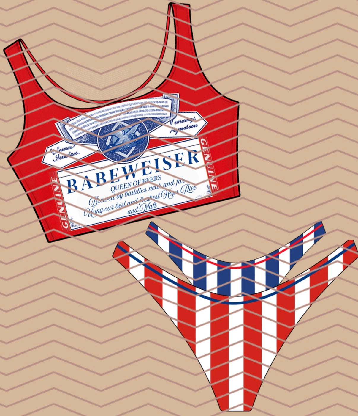 Bud/Babe Tankini PNG