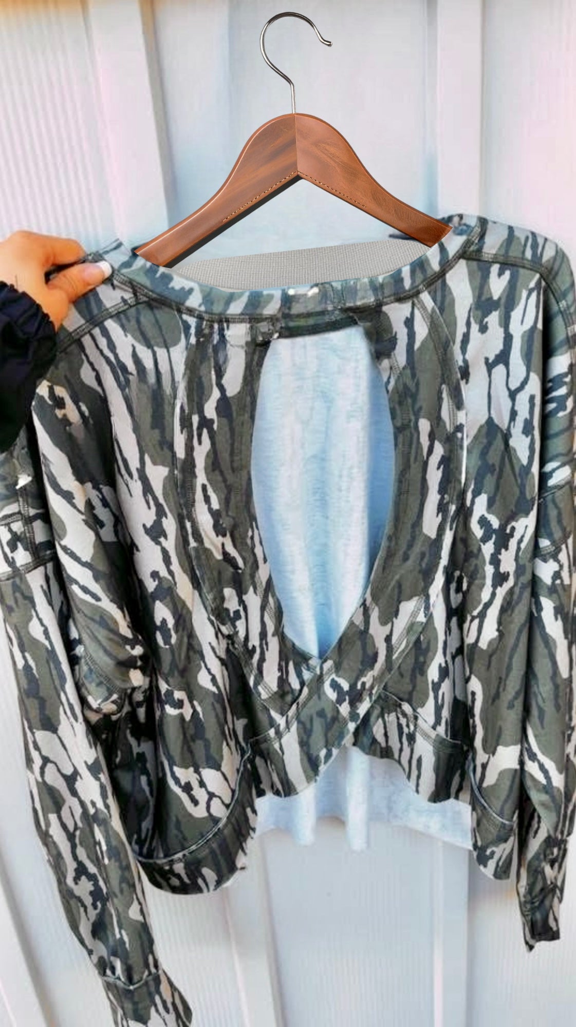Camo cutout layer top