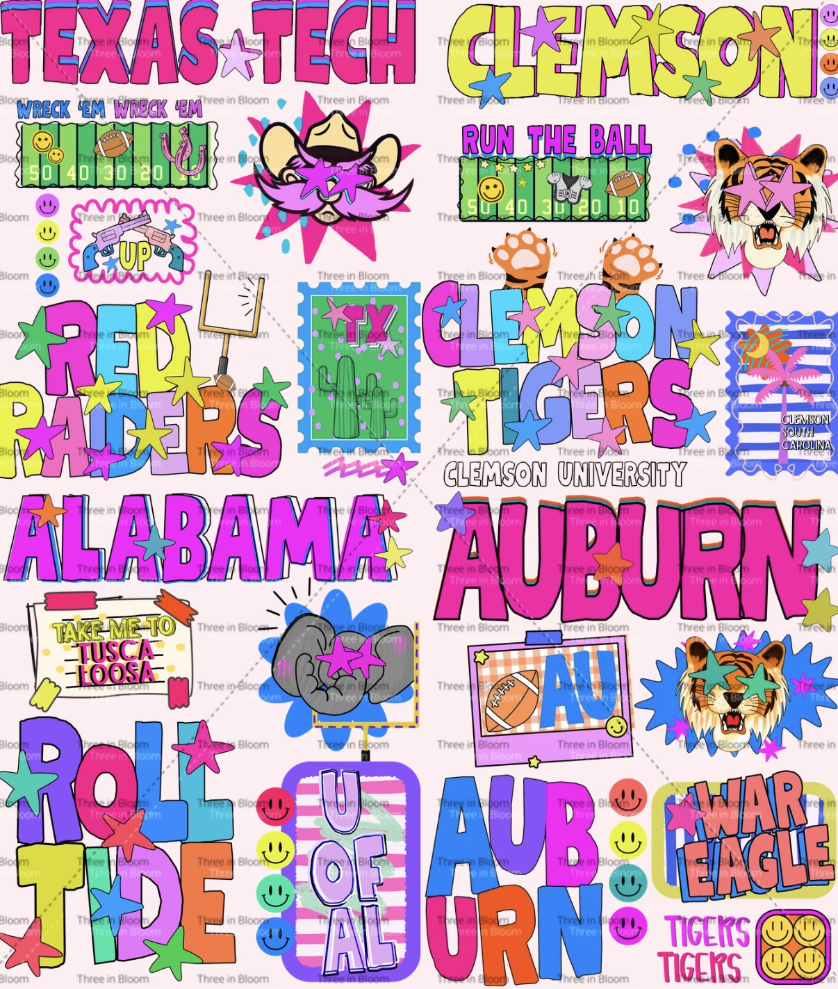 Preppy Doodle Bundle Collage