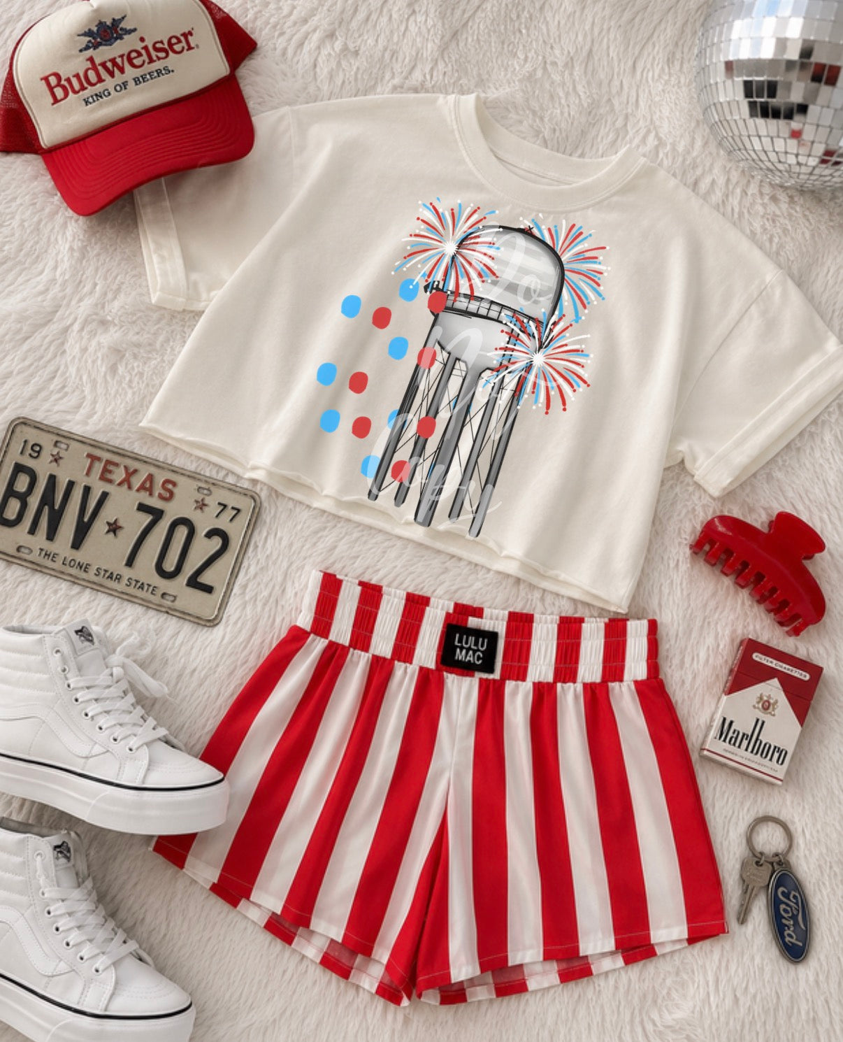 Red White Hometown PNG