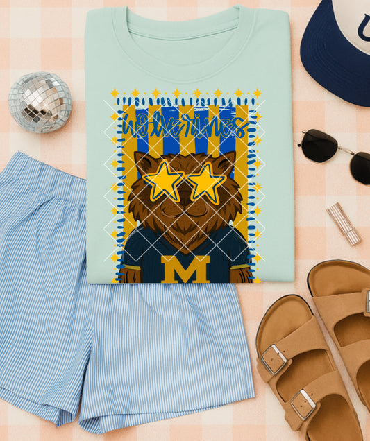 Mascot doodle Michigan