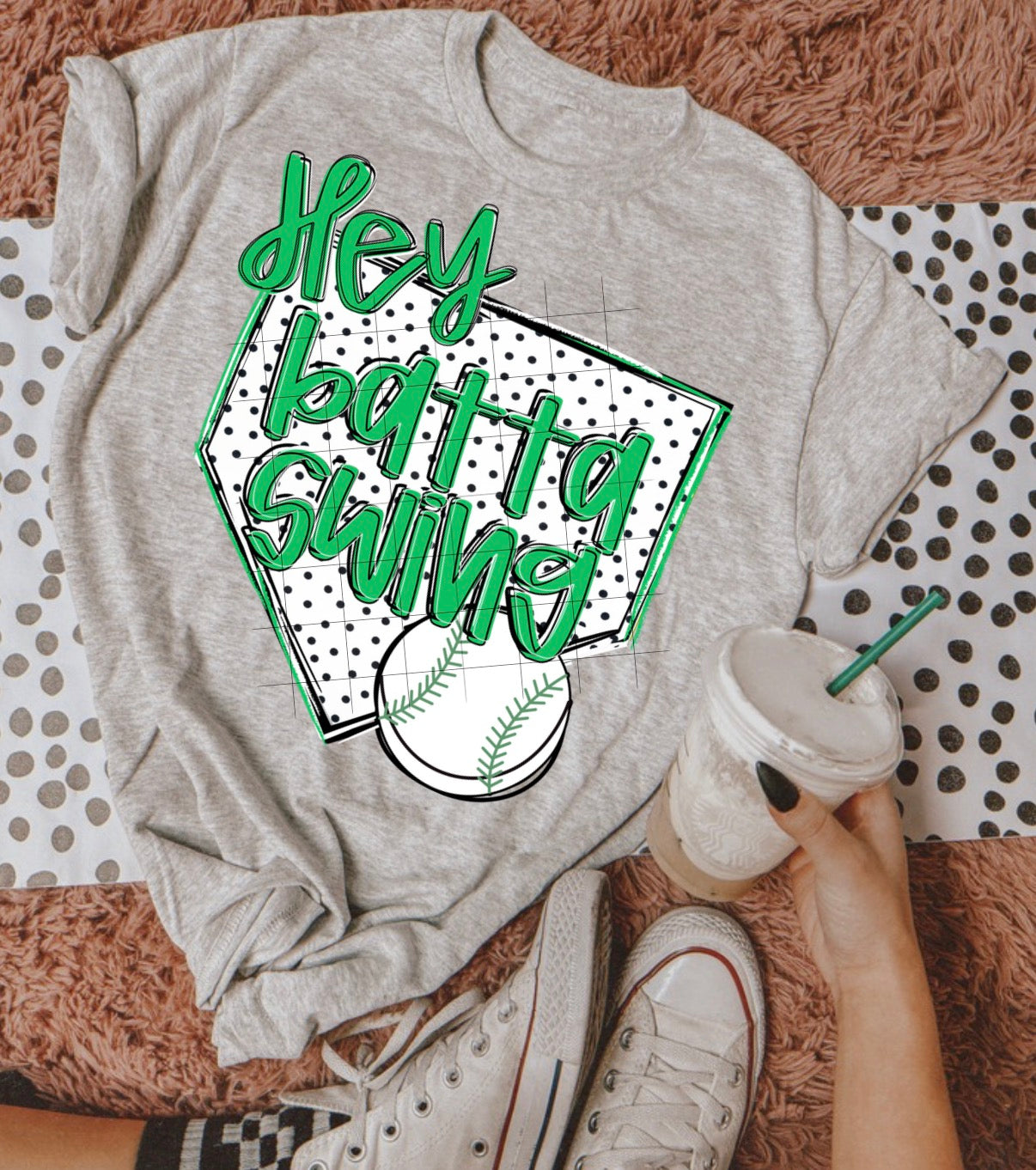 Hey batta green PNG