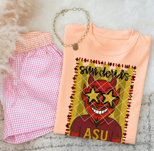 Mascot doodle sun devils