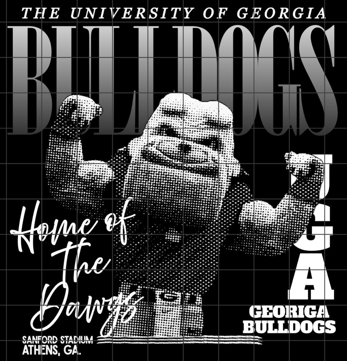 Bulldog Halftone PNG