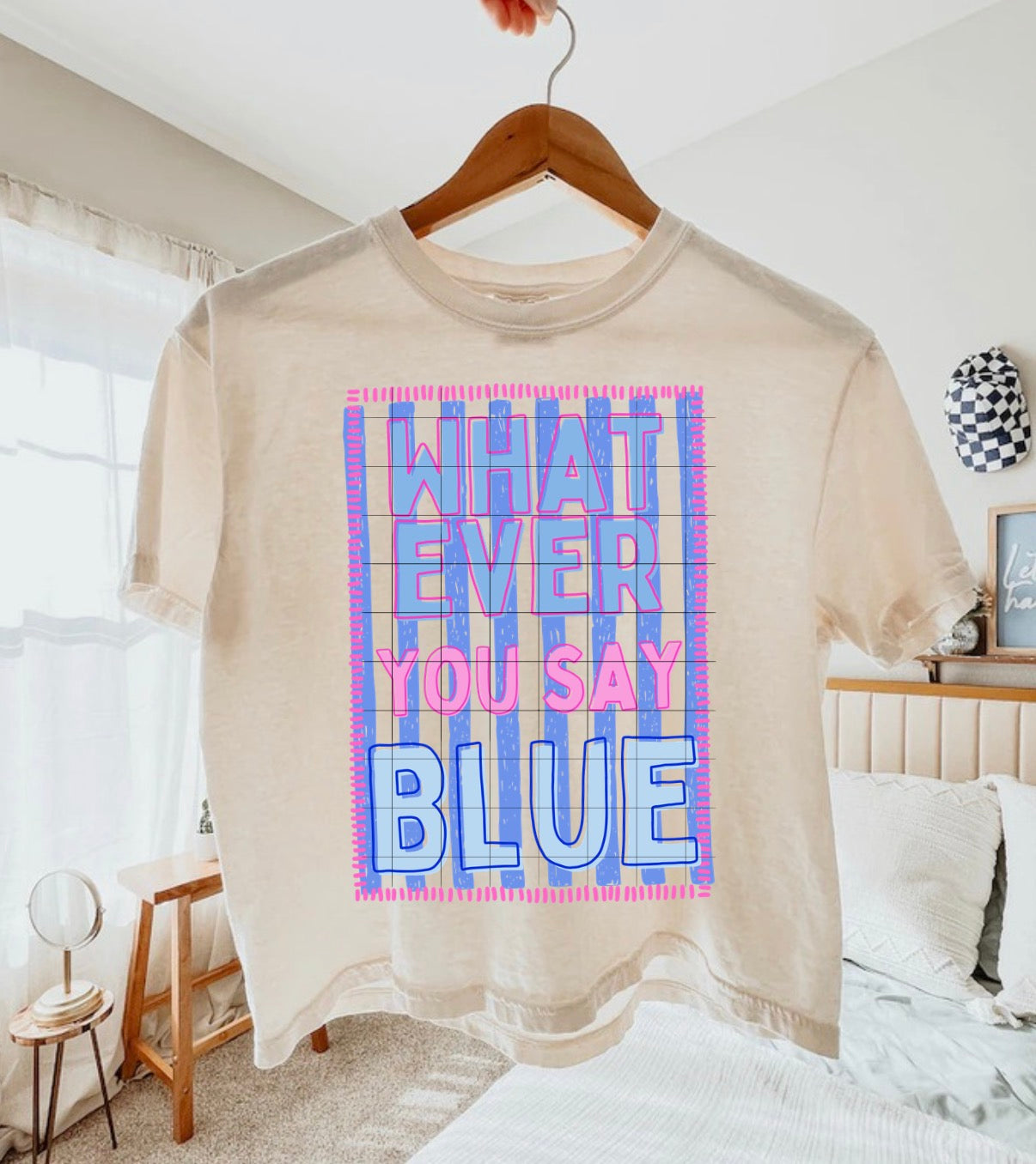 Whatever you say blue PNG