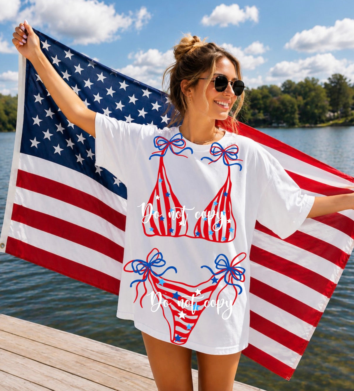 Patriotic Bikini Print (Comfort Color)