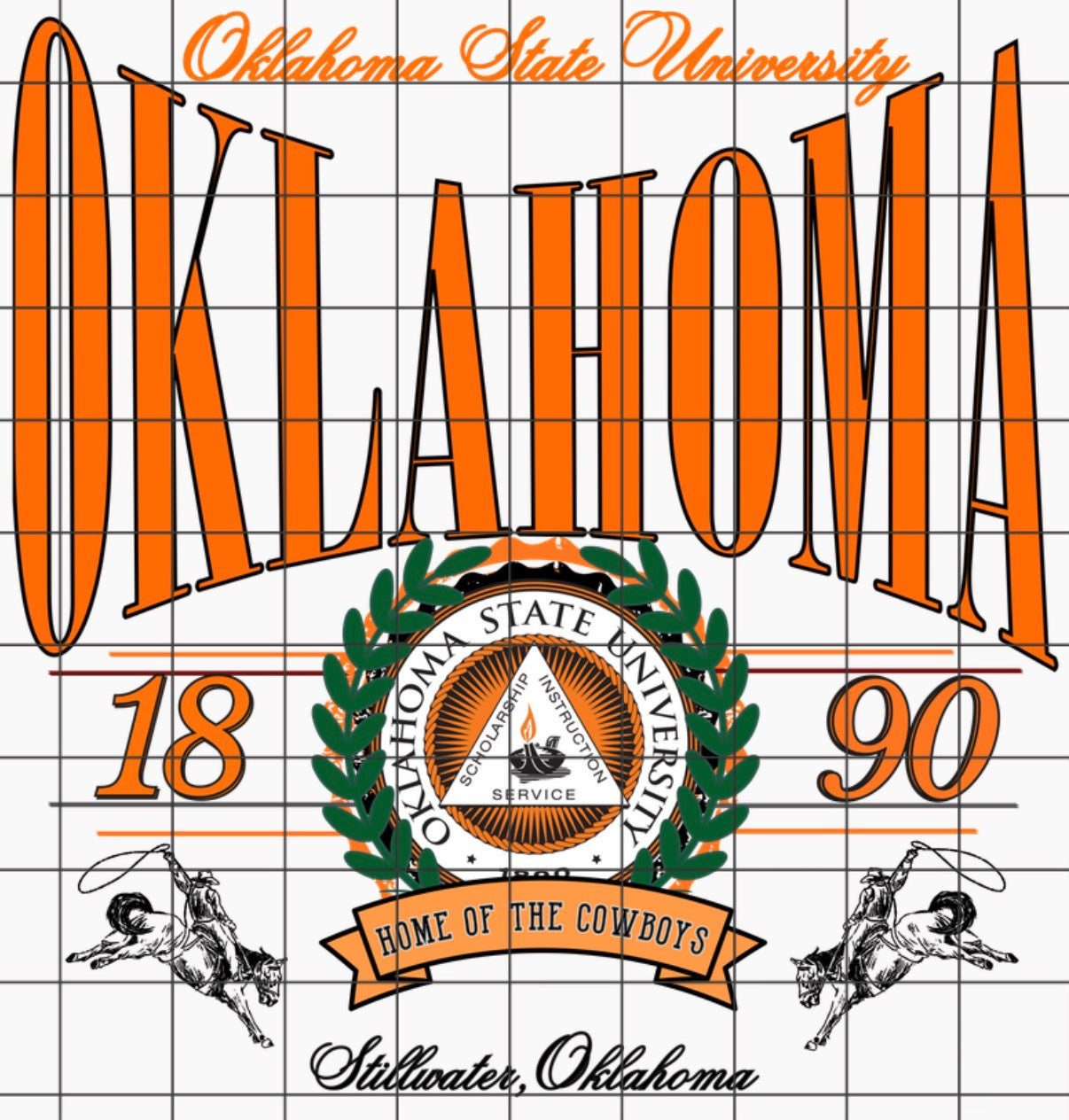 O S U Vintage PNG