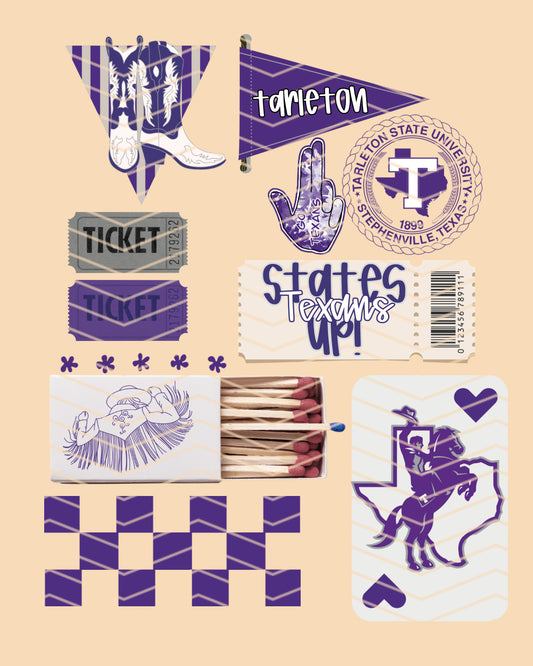 Tarleton matchbox collage