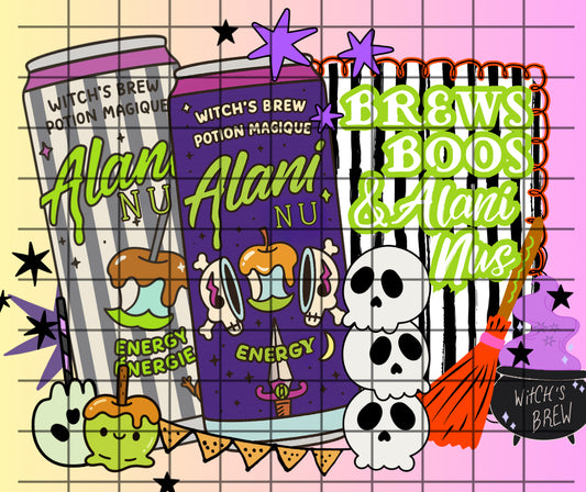 Alani X Witches Brew Collage PNG