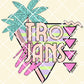 Retro palm Trojans