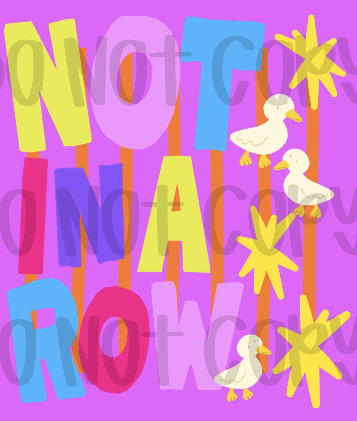 Not in a row PNG (2 variants included)