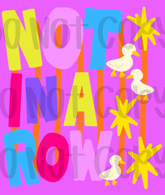 Not in a row PNG (2 variants included)