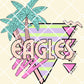 Retro palm Eagles