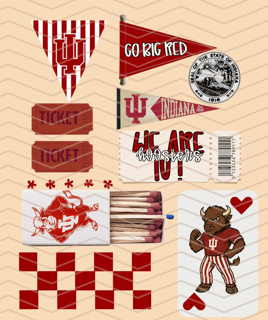 IU HOOSIER Matchbox Collage