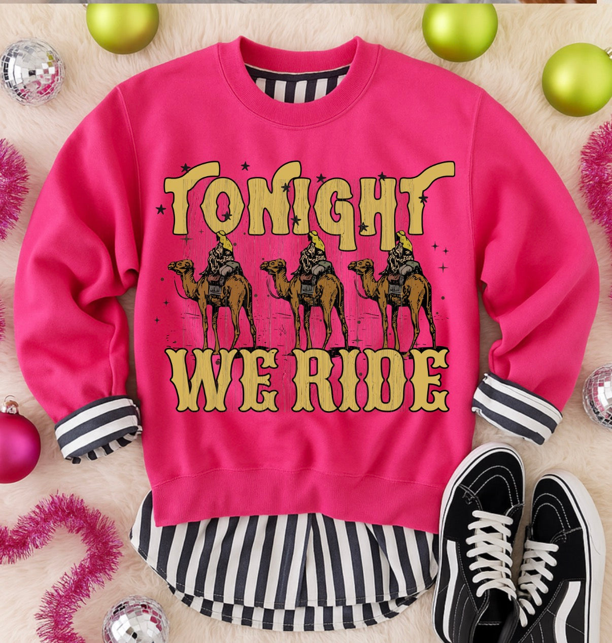 Tonight we ride (retro yellow PNG)