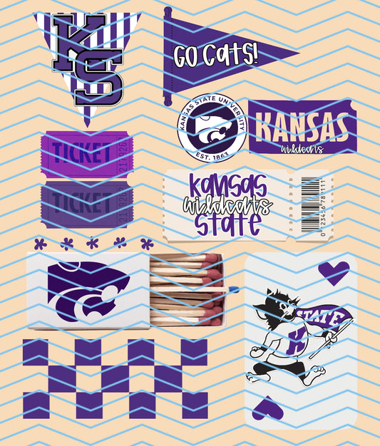 Kansas State Matchbox collage
