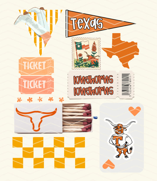 Longhorns Matchbox collage