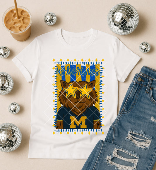 Mascot doodle wolverines