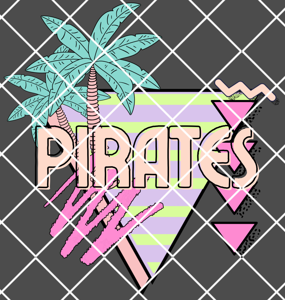Retro palm pirates