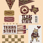 TX STATE matchbox collage