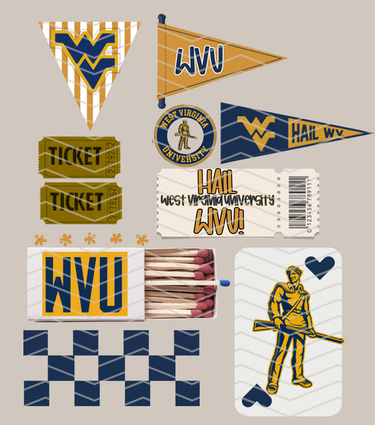 WVU Matchbox collage