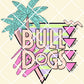 Bulldogs retro palm