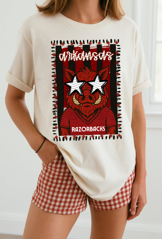 Mascot doodle razorbacks