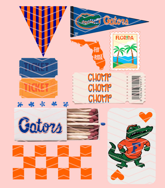 FL Gator Matchbox collage