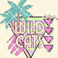 Retro palm wildcats