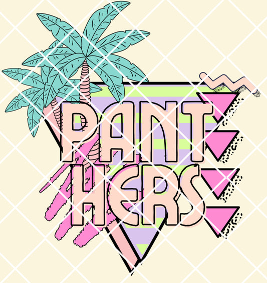 Retro palm Panthers