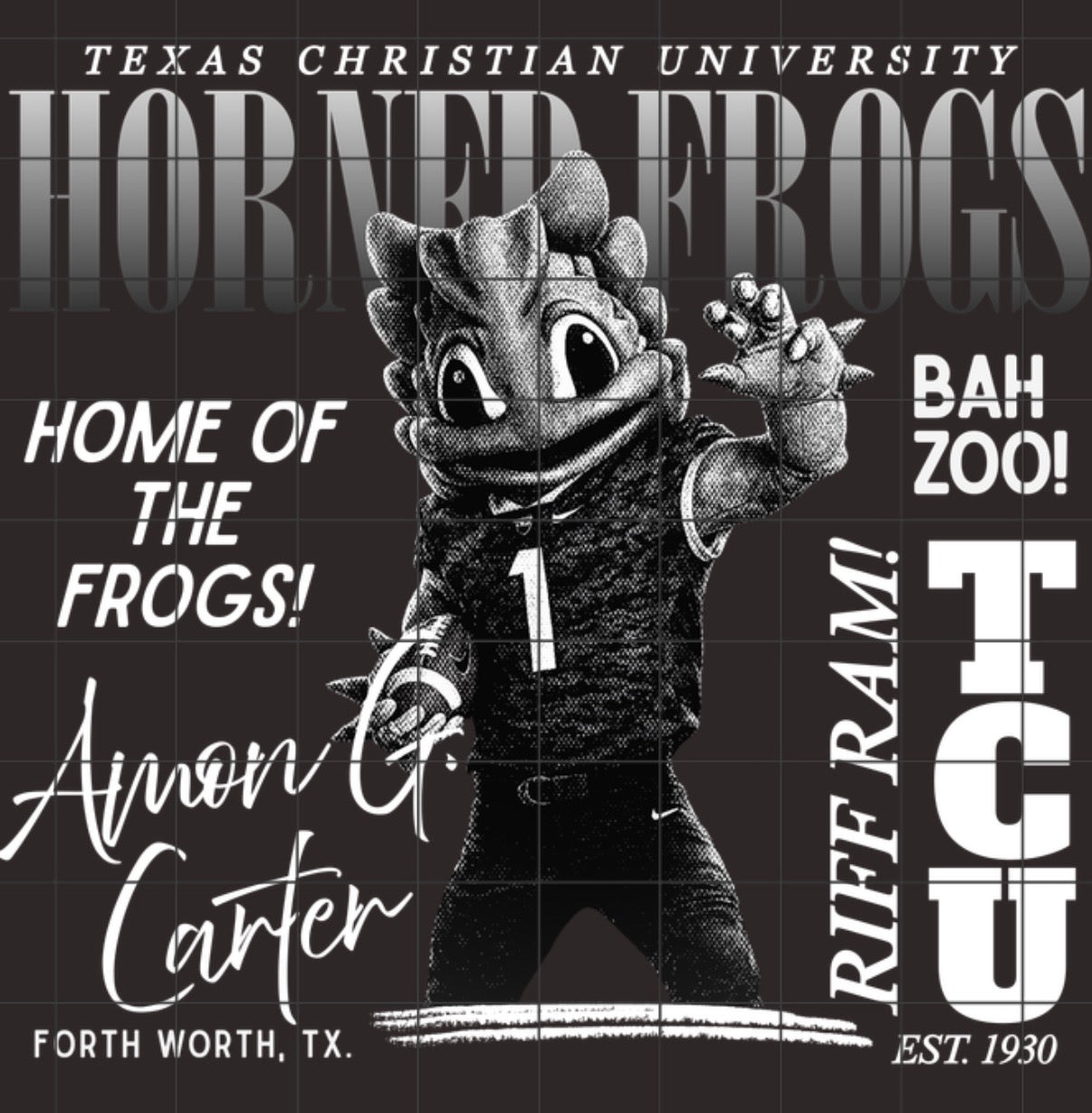 TCU monochrome halftone
