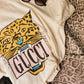 Lux Cheetah Ivory Tee