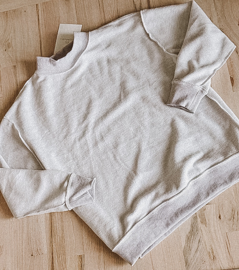 Reverse Mock Neck Sweatshirt *MOQ 2*