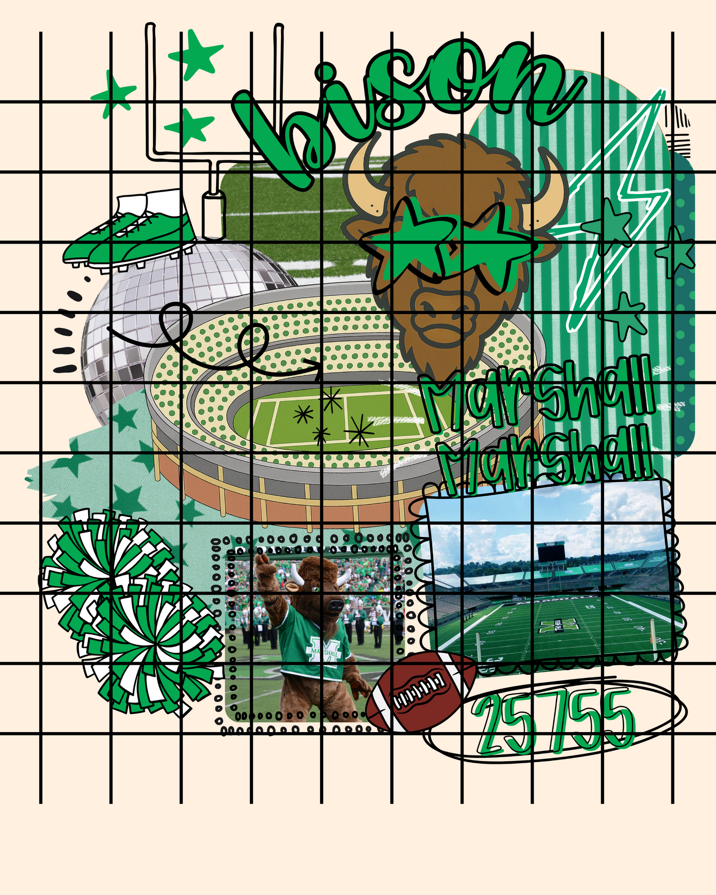 Gameday preppy doodle BUNDLE