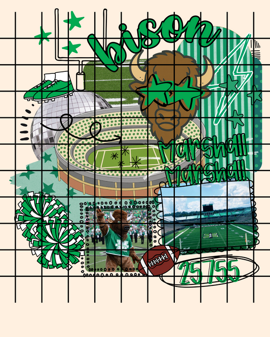 Gameday preppy doodle MARSH